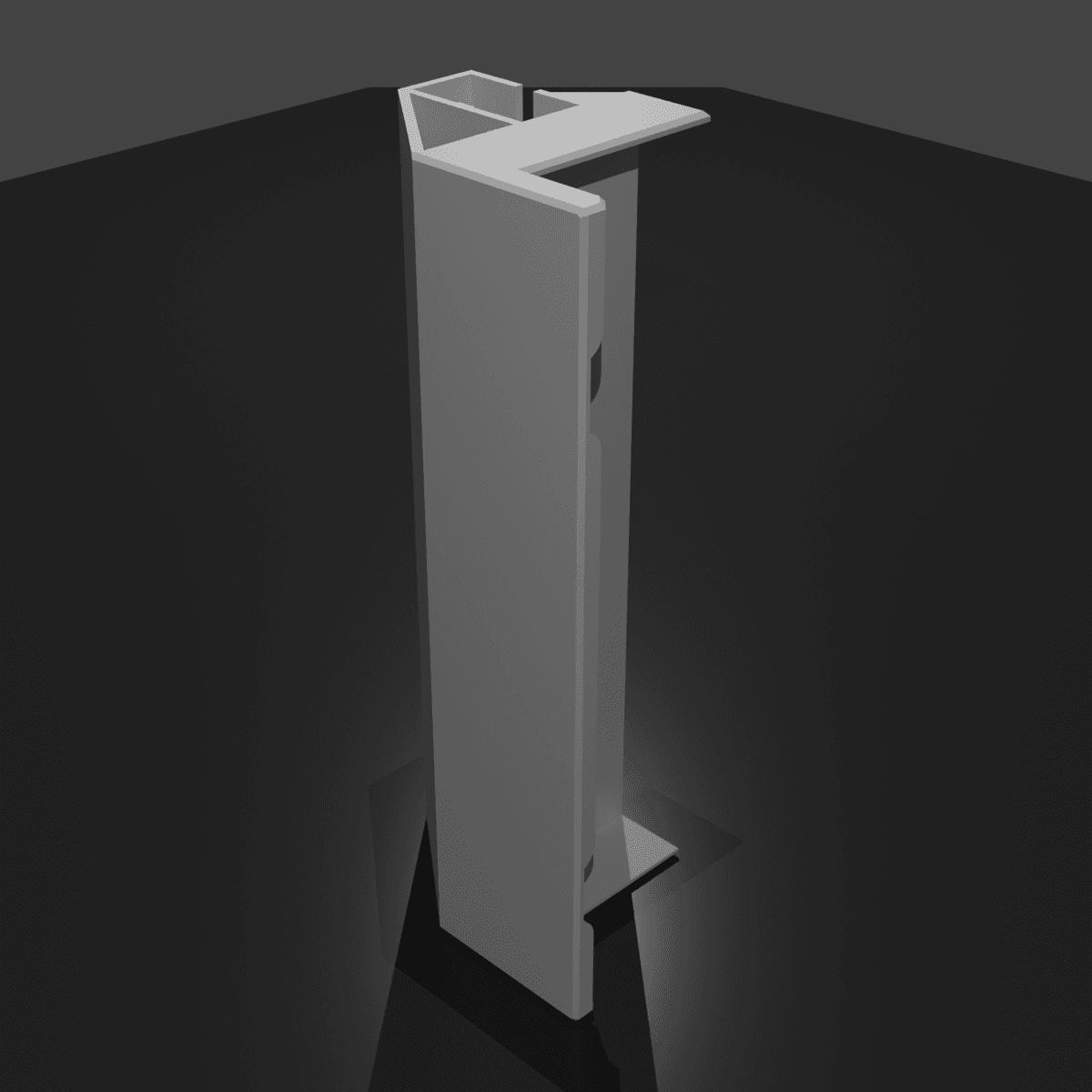 Behind TV Nintendo Switch dock Mount 3d model