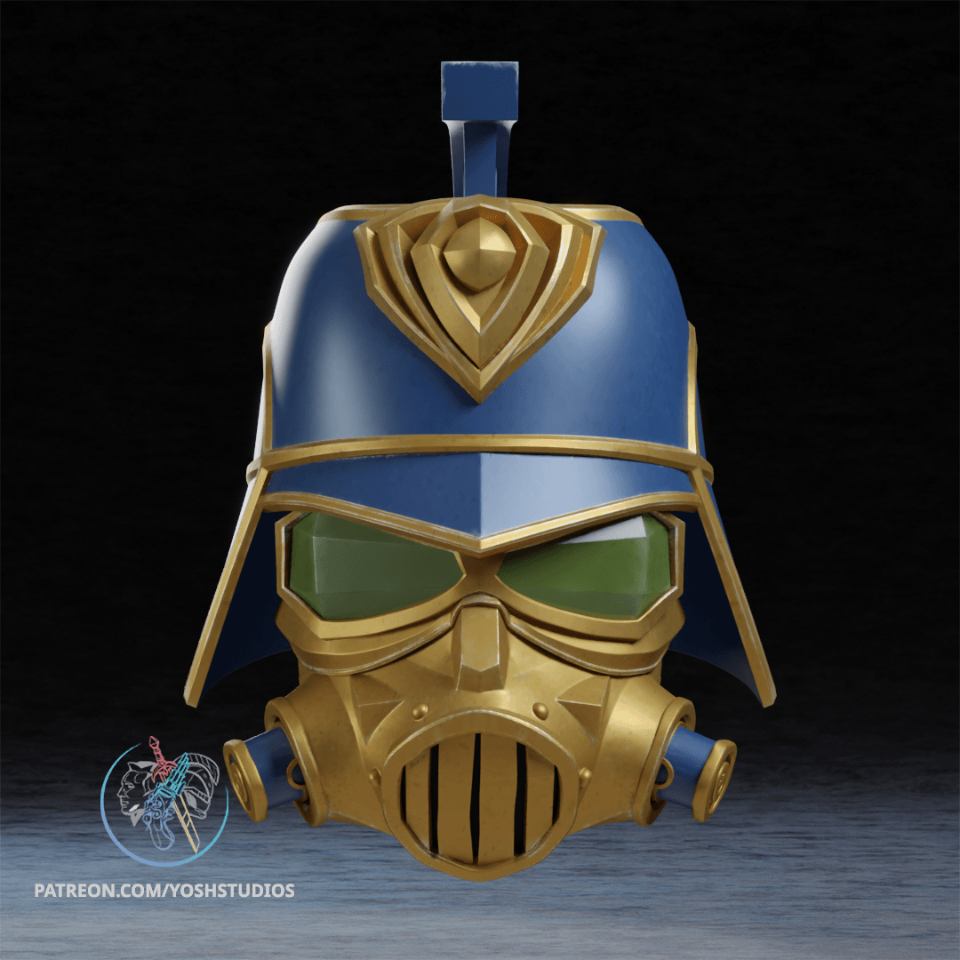 Piltover Enforcer Helmet 3D Printer File STL 3d model