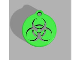 Biohazard Keychain 3d model