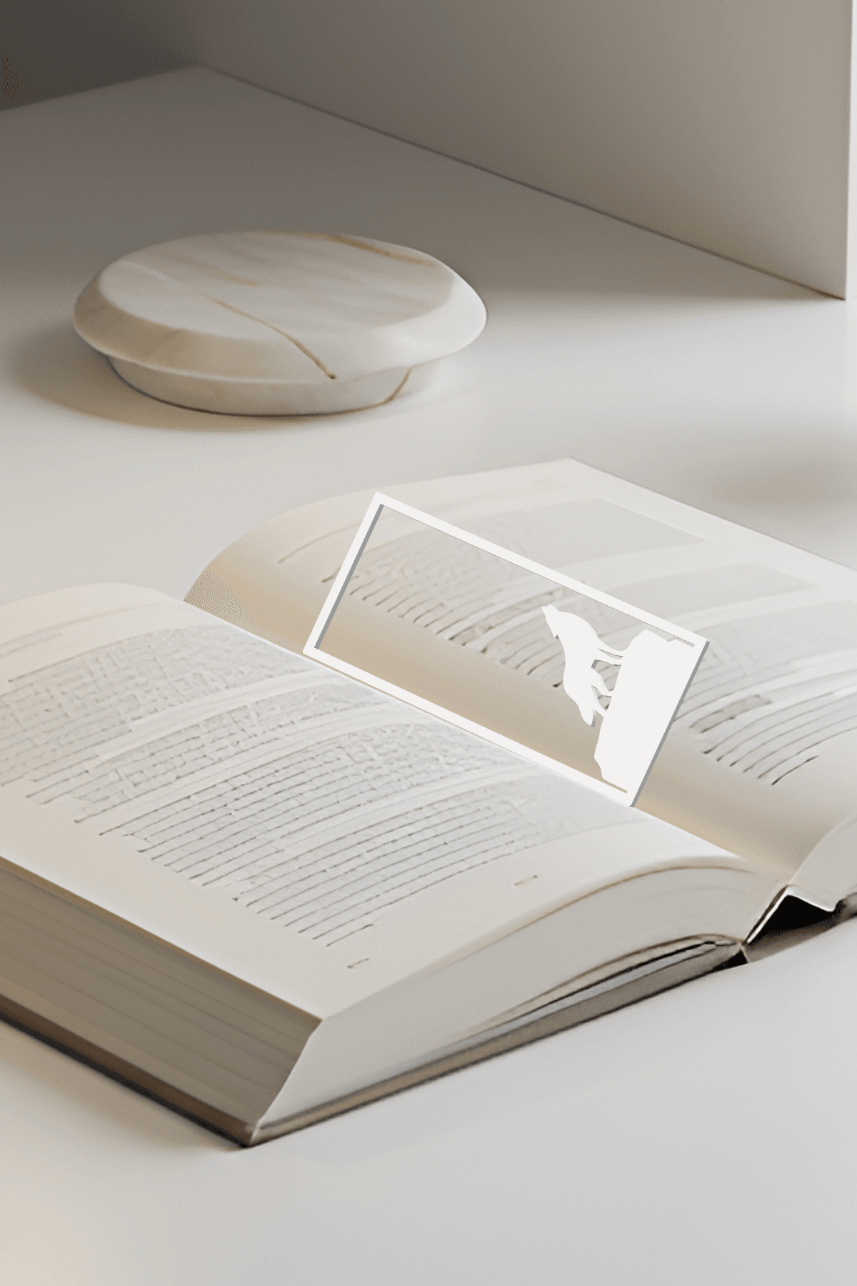 Wolf Bookmark, Gift Idea 3d model