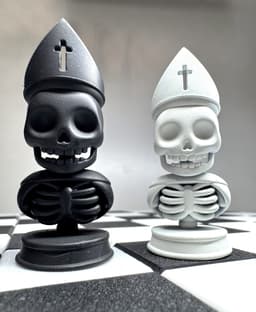 Skeleton Chess Set – Modular Board 3d model