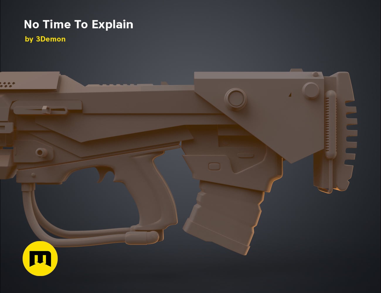 No Time To Explain Rifle 3d model