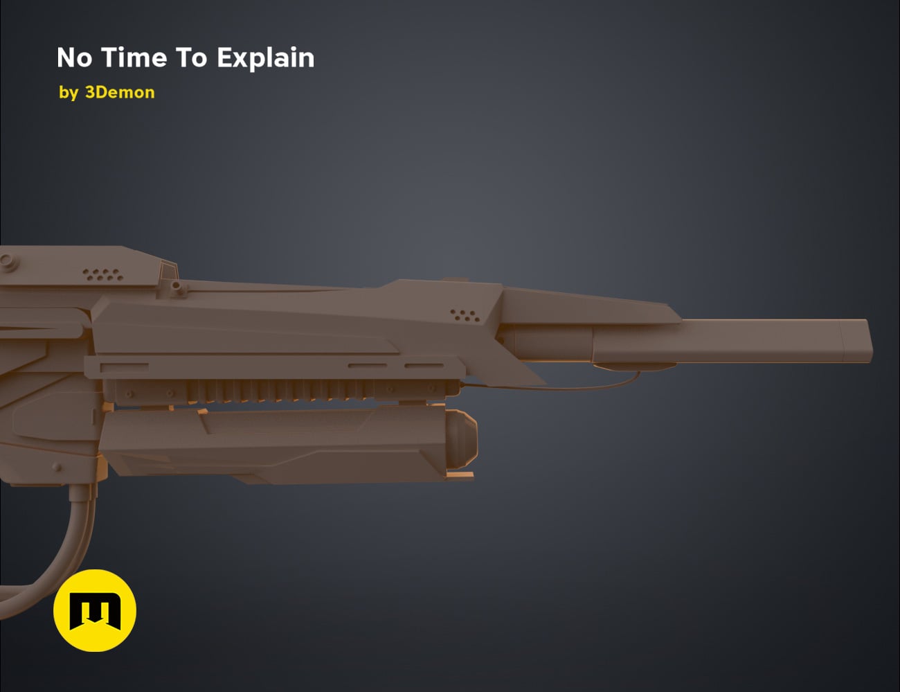 No Time To Explain Rifle 3d model