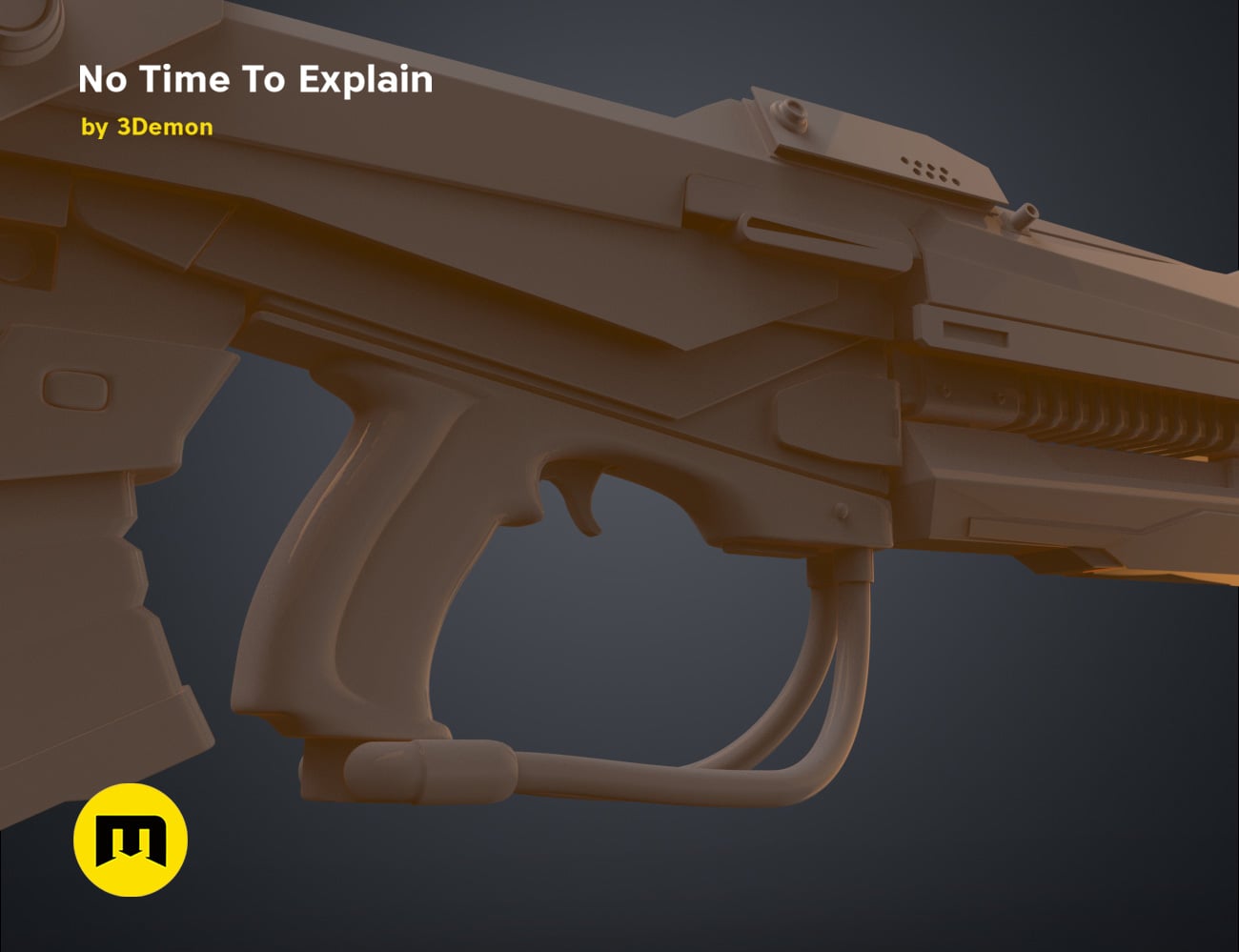 No Time To Explain Rifle 3d model
