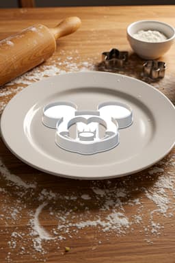 Mickey Mouse Cookie Cutter, Biscuit Cutter 3d model