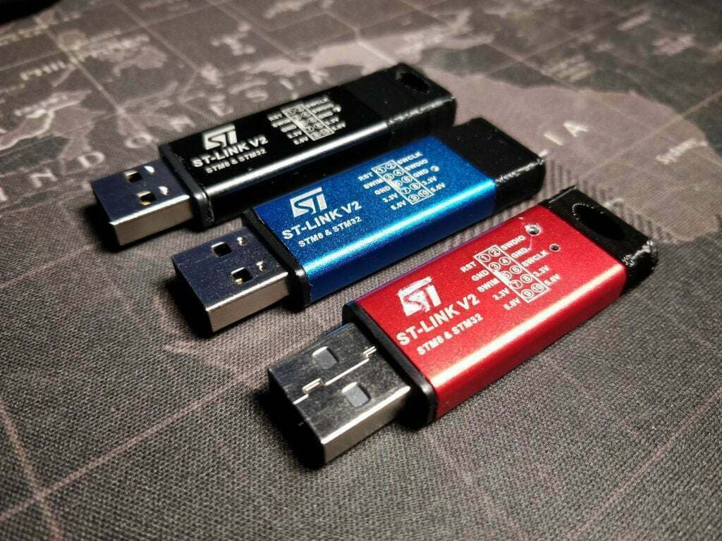 ST-LINK V2 clone end caps 3d model