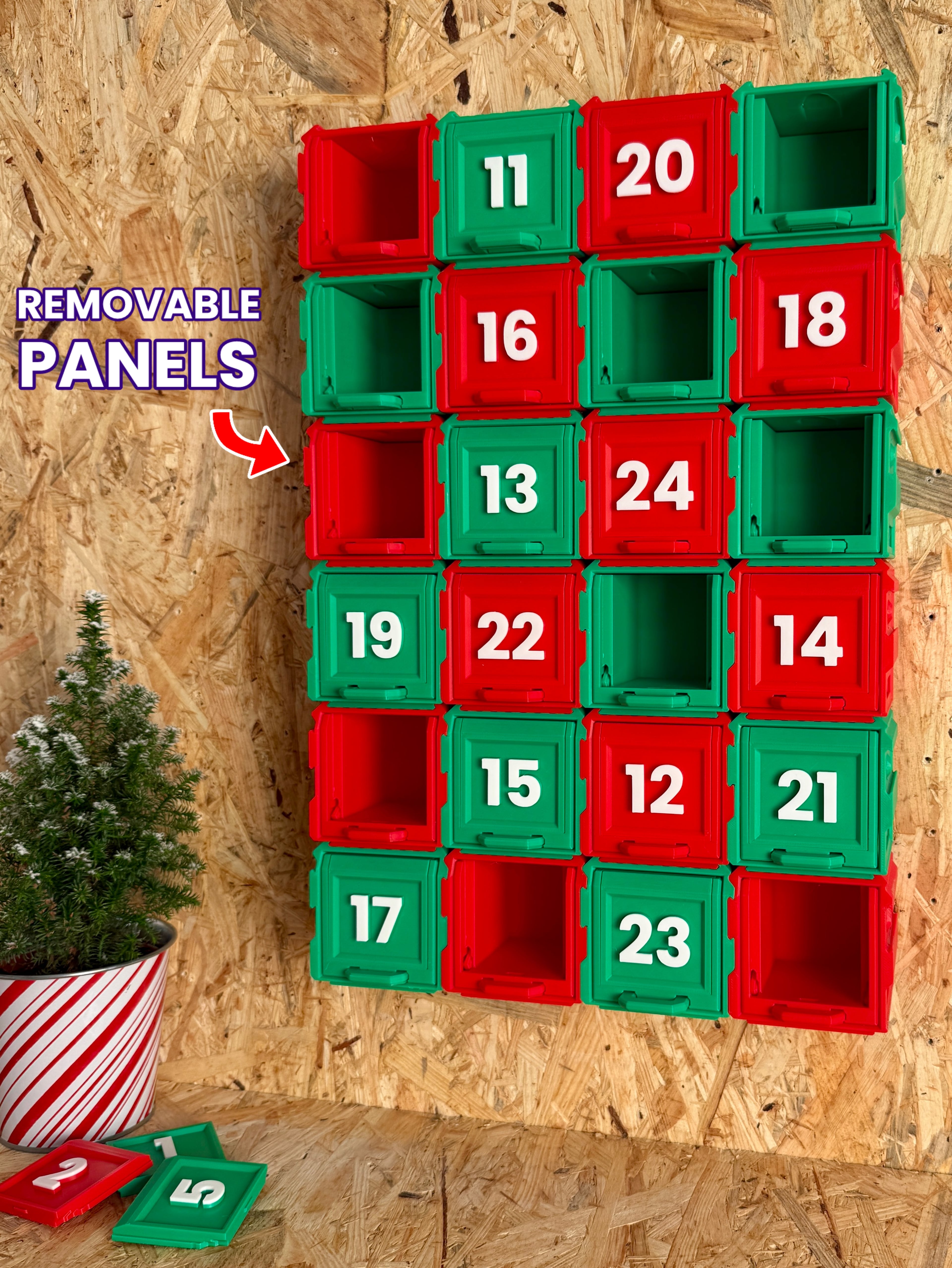 Christmas Containers - Functional Advent Calendar 3d model