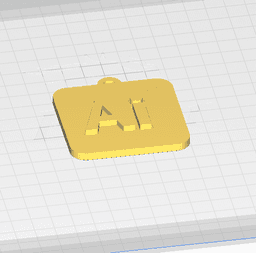 PHOTOSHOP AND ILLUSTRATOR - KEYCHAIN 3d model