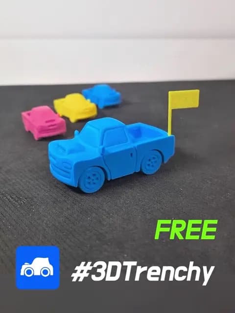 #3DTrenchy Print-in-Place Vehicle 3d model