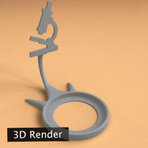 Science Microscope 3d model