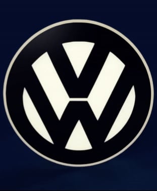Volkswagen Sign – LED Strip Compatible 3d model