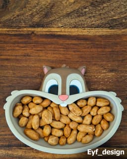 Squirrel Snack Bowl 3d model