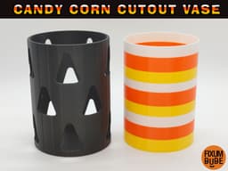 Candy Corn Cutout Vase with Insert 3d model