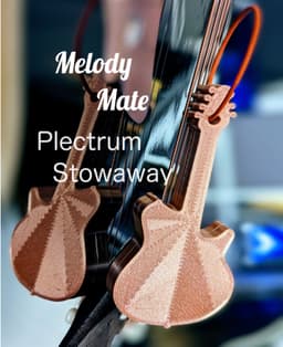 Melody Mate plectrum Portable stow away Keychain 3d model