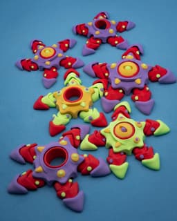 Articulated Fidget Starfish_colors.3mf 3d model