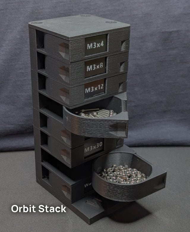 M3 OrbitStack - Swivel Screw Organizer 3d model