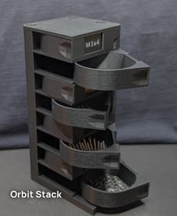 M3 OrbitStack - Swivel Screw Organizer 3d model