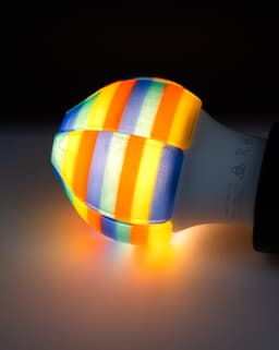 Stripes Lightbulb Filter // Lighting gel for E27 LED bulbs 3d model