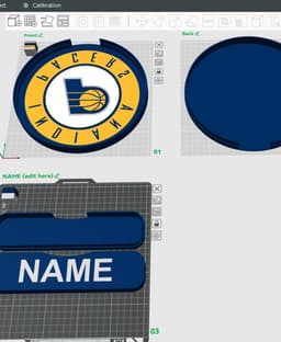 Indiana Pacers Sign - LED Strip Compatible 3d model
