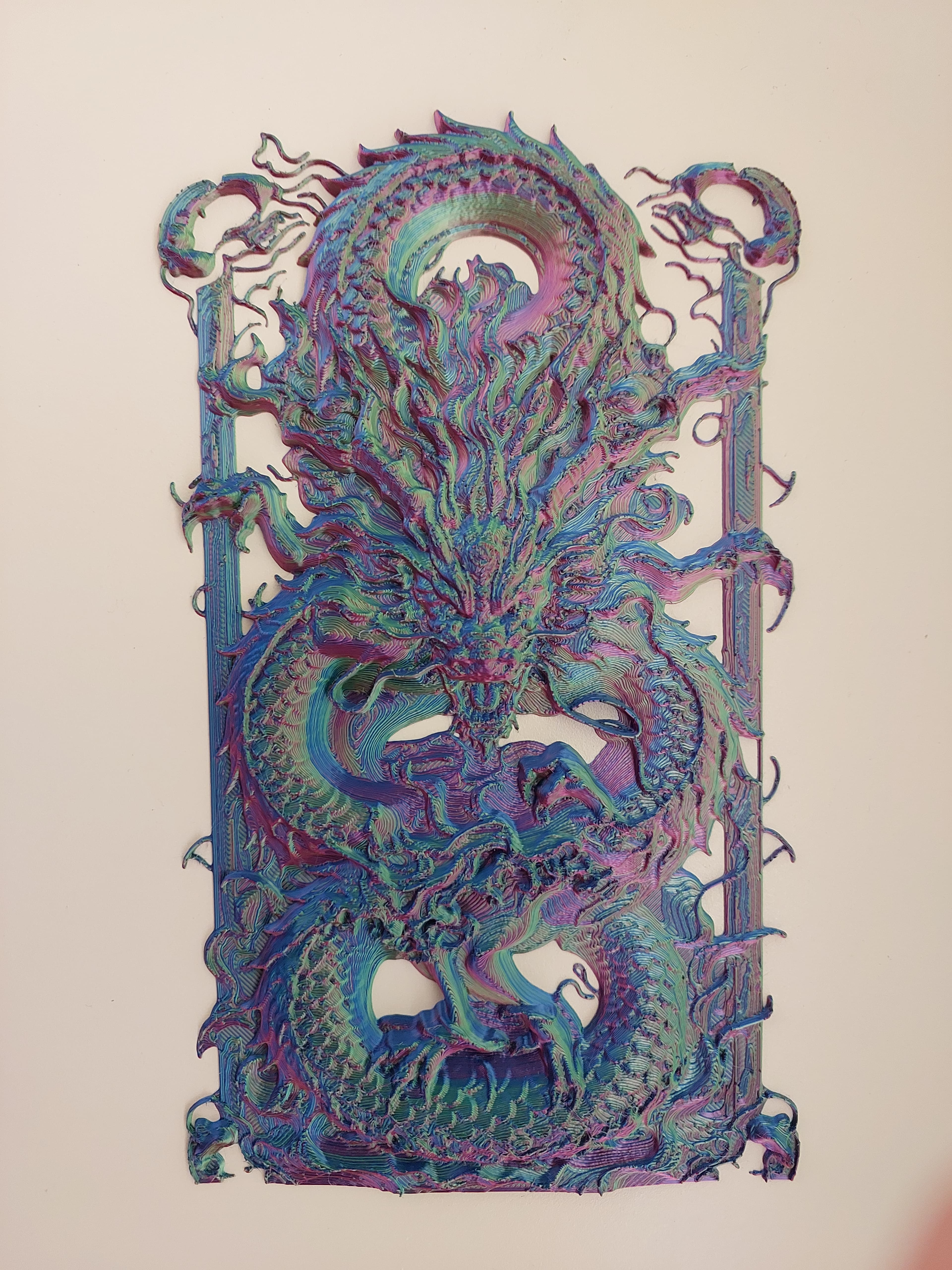 Dragon 3D wall Art 3d model