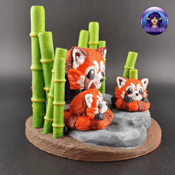 Red Panda Puff - Exclusive Model 3d model