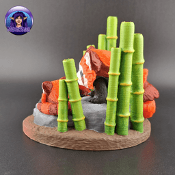 Red Panda Puff - Exclusive Model 3d model