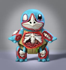 Zombie Squirtle 3d model