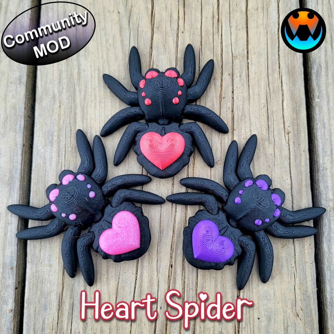 Tiny Heart Spider 3d model