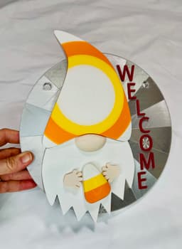 Magnetic Candy Corn Hat Gnome For Modular Sign 3d model