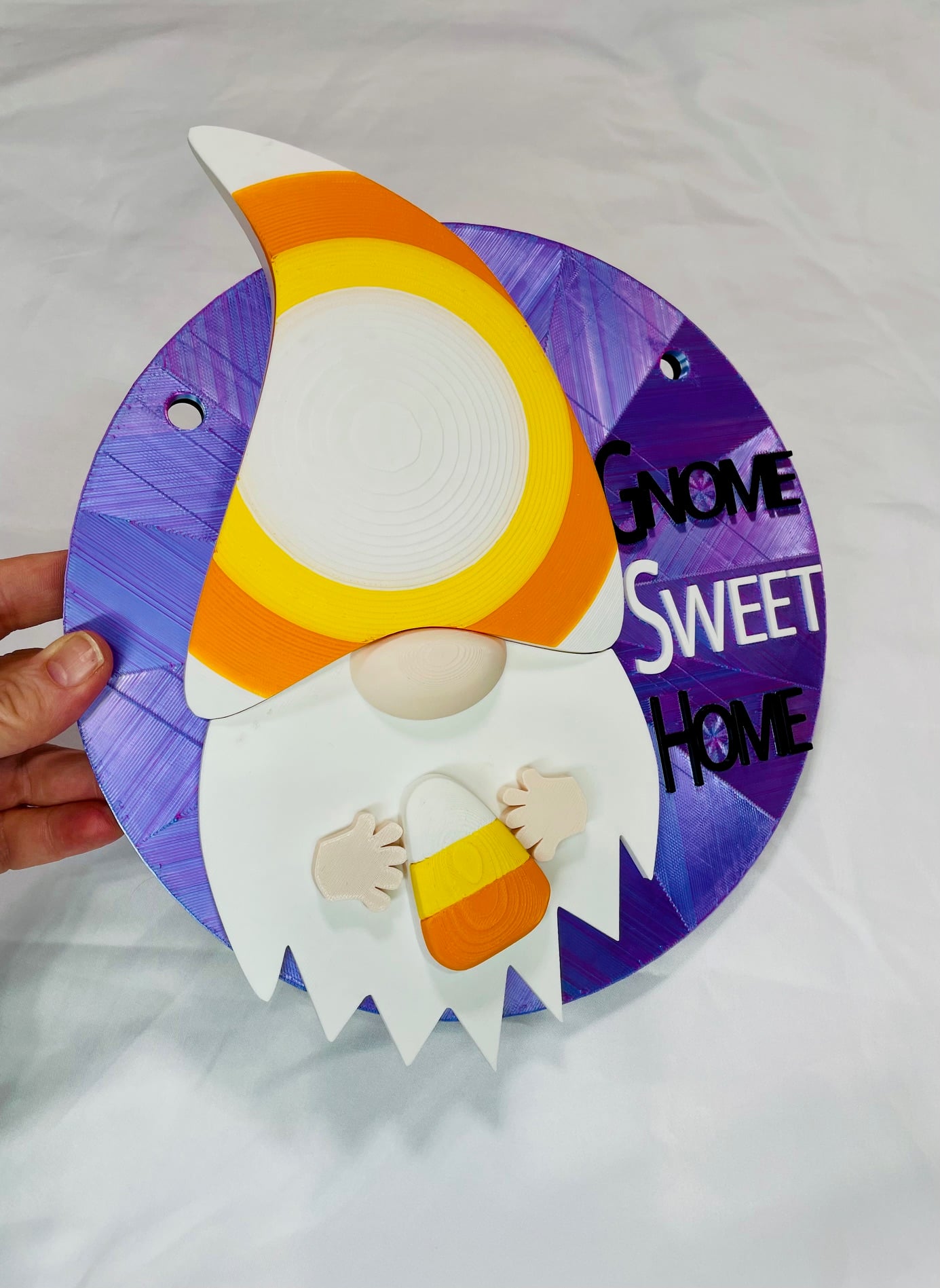 Magnetic Candy Corn Hat Gnome For Modular Sign 3d model