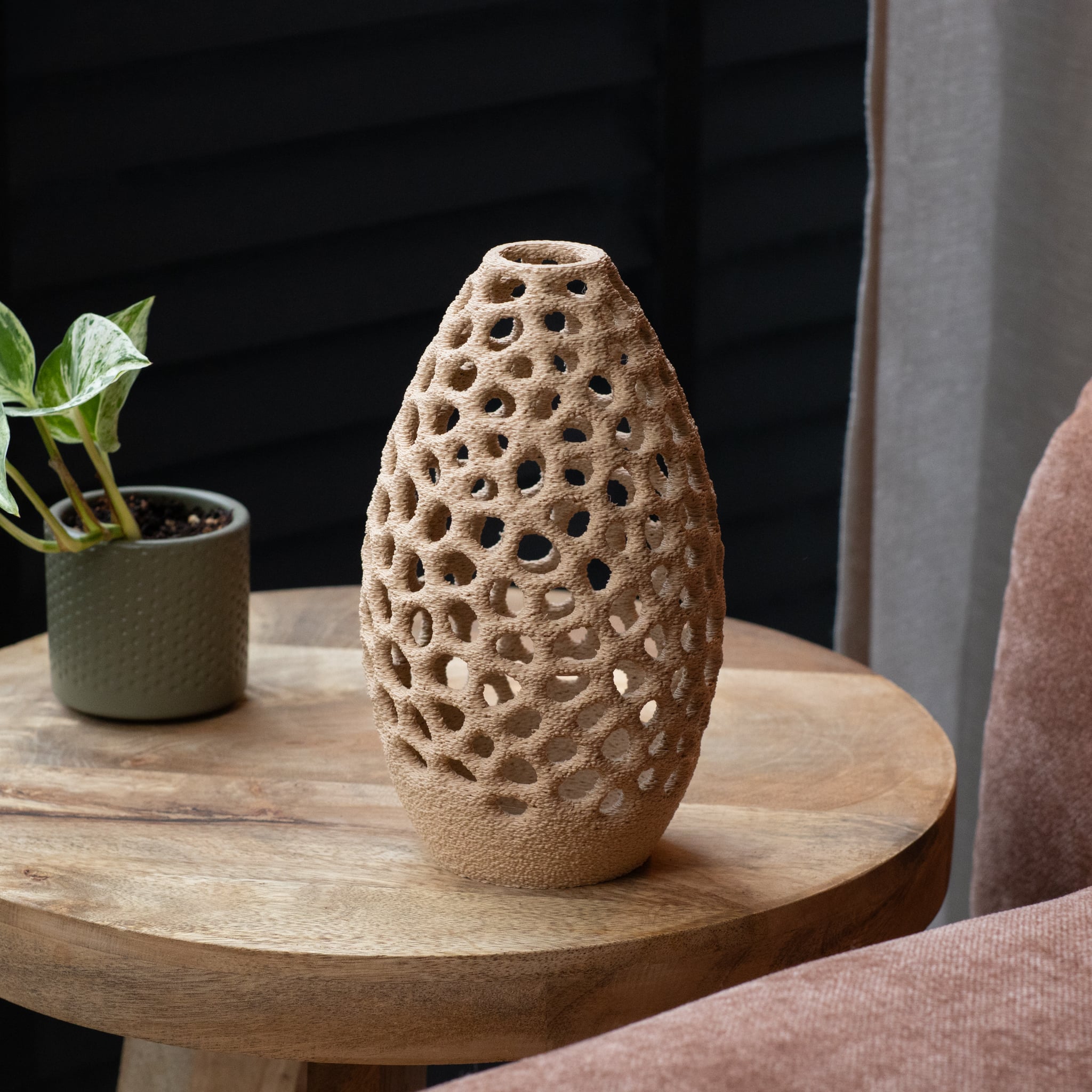 Vase LEVI - Teardrop Voronoi Vase 3d model