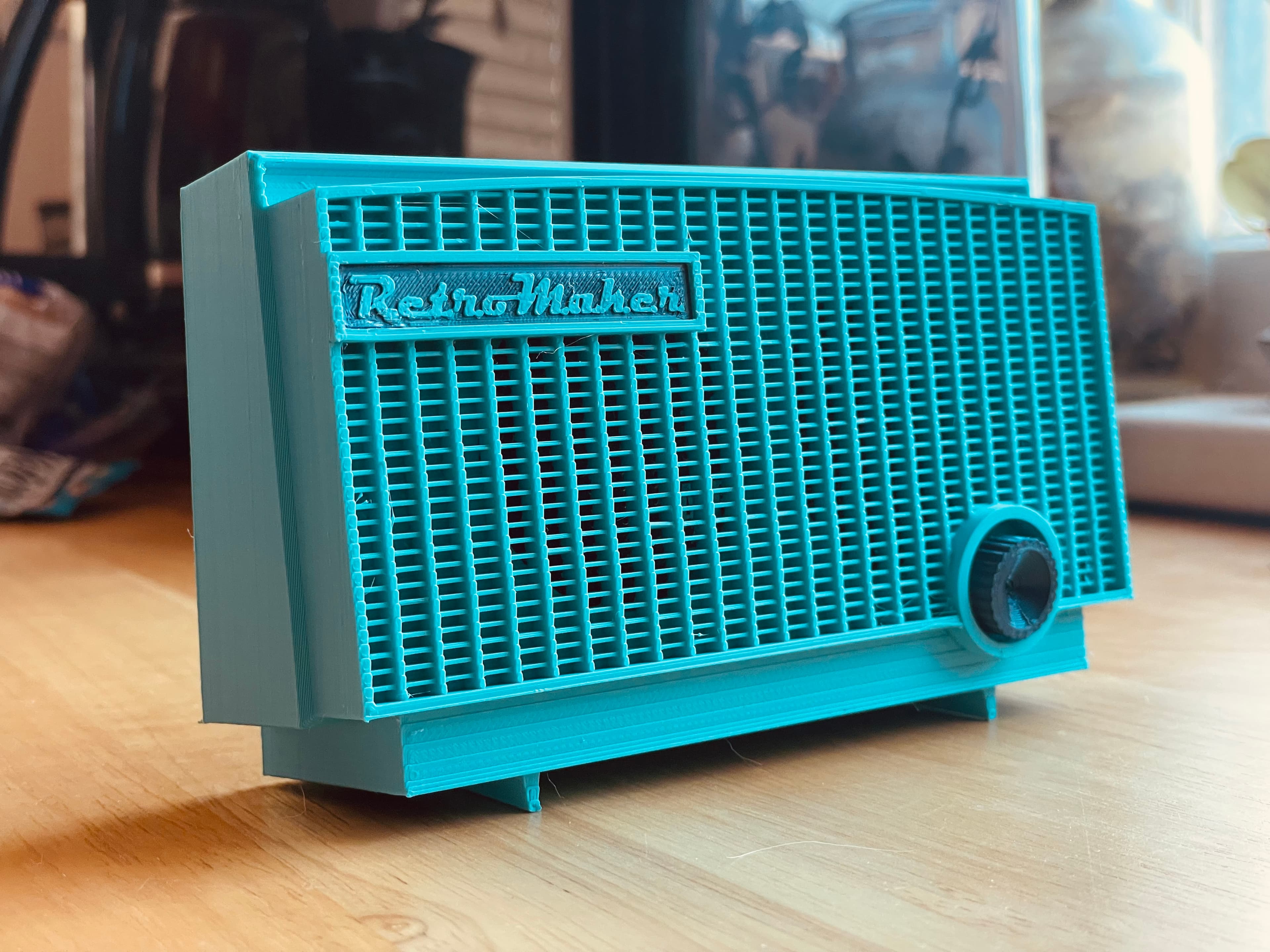 Retro Radio 1957 Bluetooth Speaker Holder 3d model