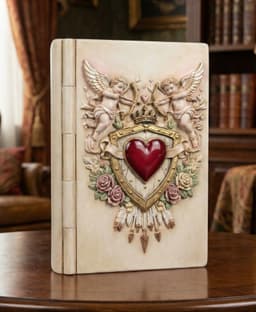 Cupid Heart Relic Book Box 3d model