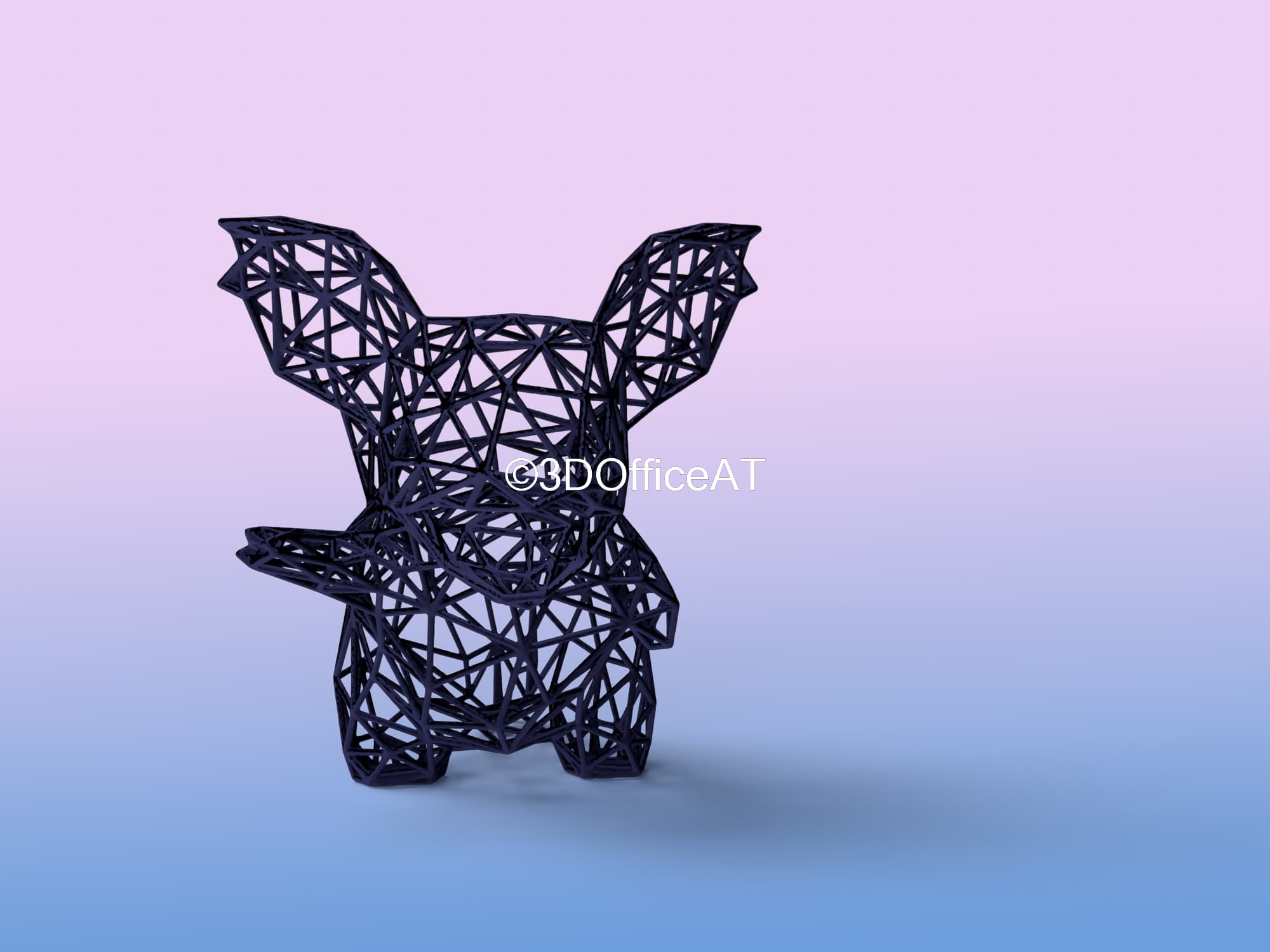 #030 Nidorina Pokemon Wiremon Figure 3d model