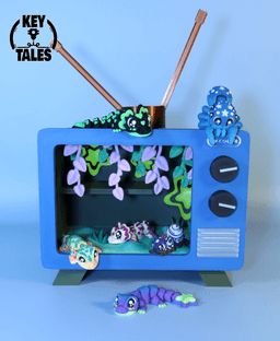 Color TV Terrarium 3d model
