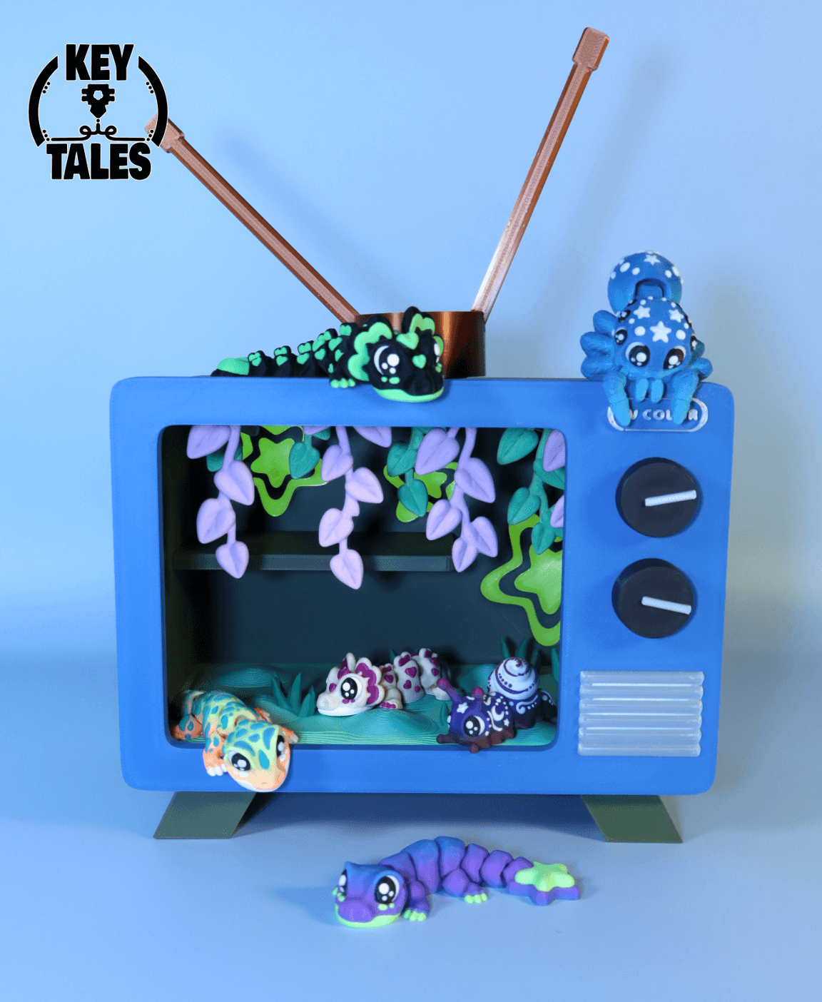 Color TV Terrarium 3d model