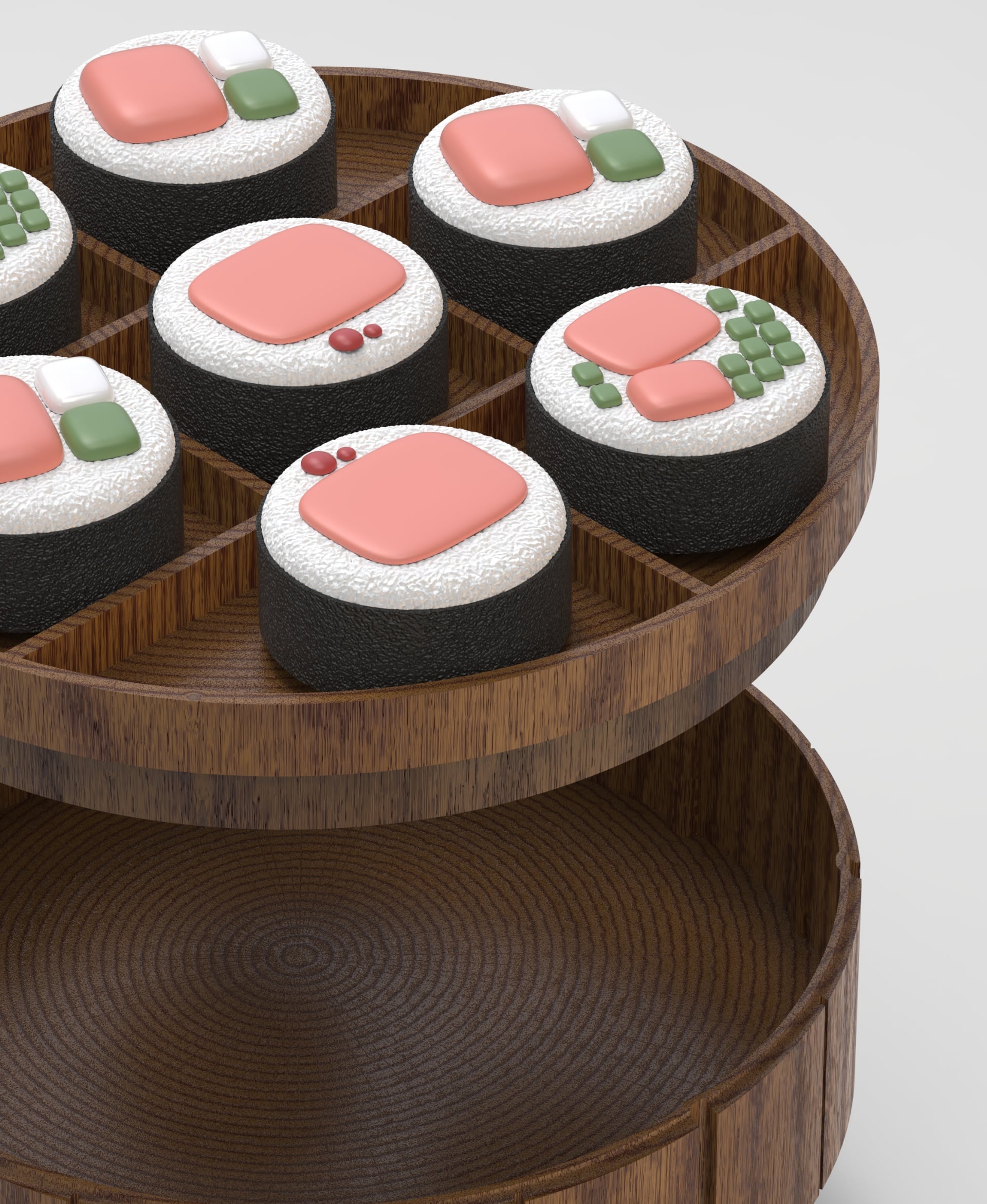 Sushi Box Organizer 3d model