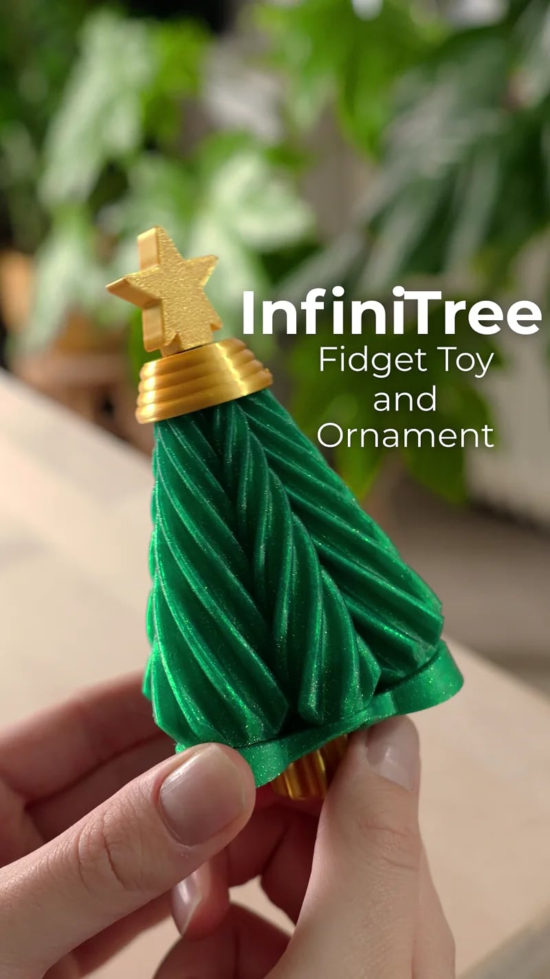InfiniTree Christmas Tree Fidget Toy 3d model