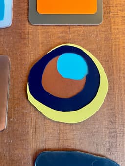 Squiggle Circles Retro Coaster 3d model