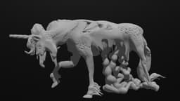 Zombie Unicorn 3d model