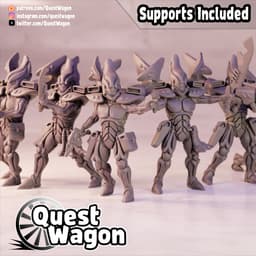 Space Elf Squad 3d model