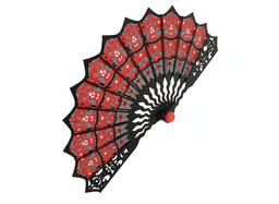 Halloween Spider Web Hand Fan 3d model
