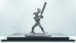 3 Pack DnD Mini - 35mm Aztec Style Melee Character (Pre-Supported) 3d model