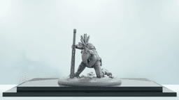 3 Pack DnD Mini - 35mm Aztec Style Melee Character (Pre-Supported) 3d model