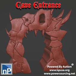 Spooky Cave Entrance 3d model