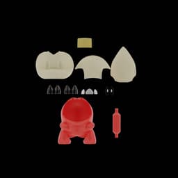 Fuecoco Tissue holder 3d model