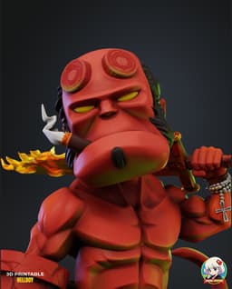 Hellboy Chibi - Premium Collectible 3d model