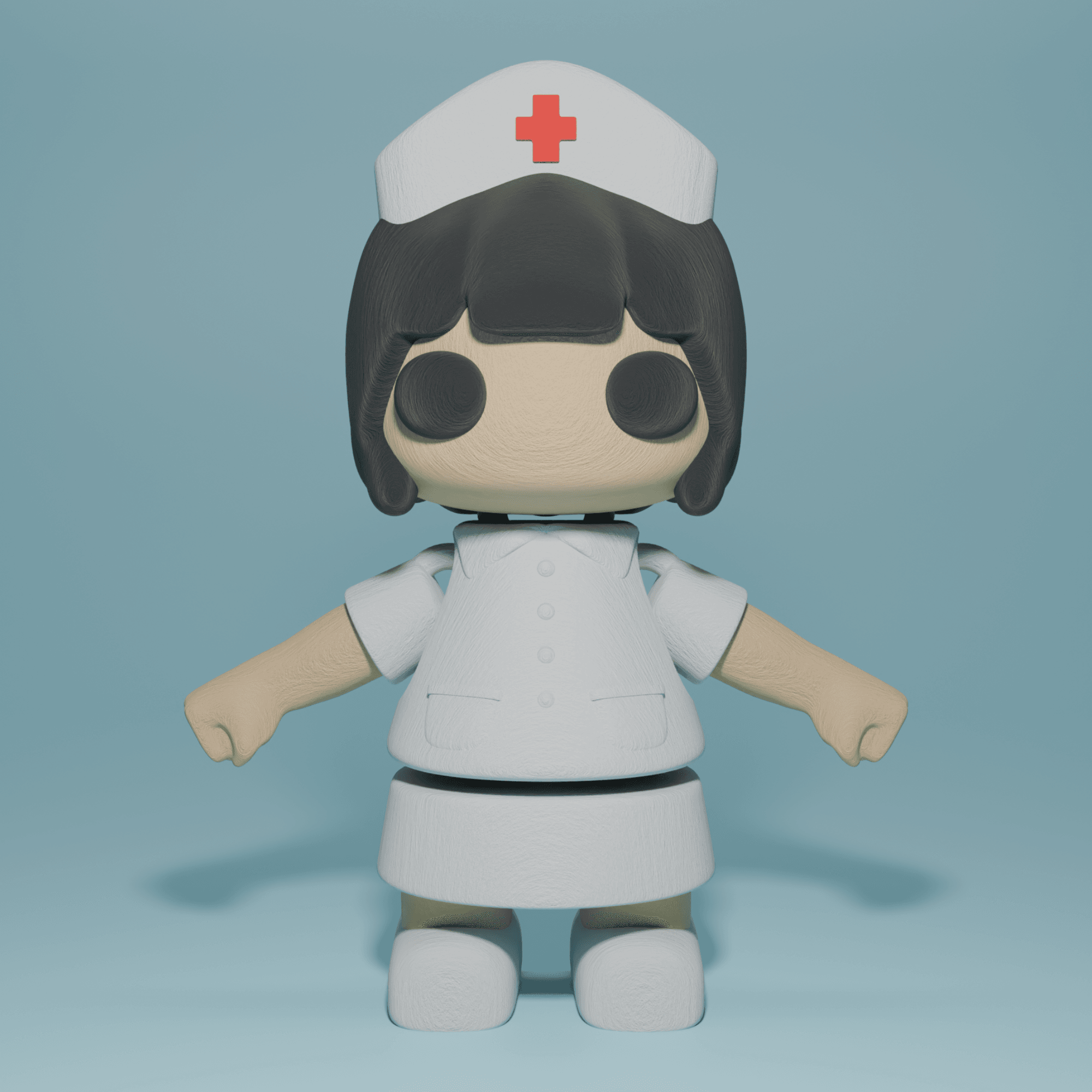 3D Printable Flexi Nurse 3d model