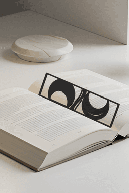 Moon Bookmark, Gift Idea 3d model