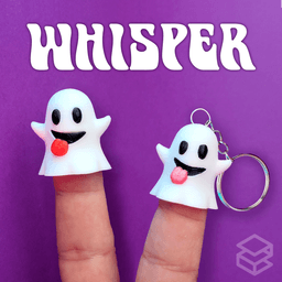 Whisper - cute ghost 3d model